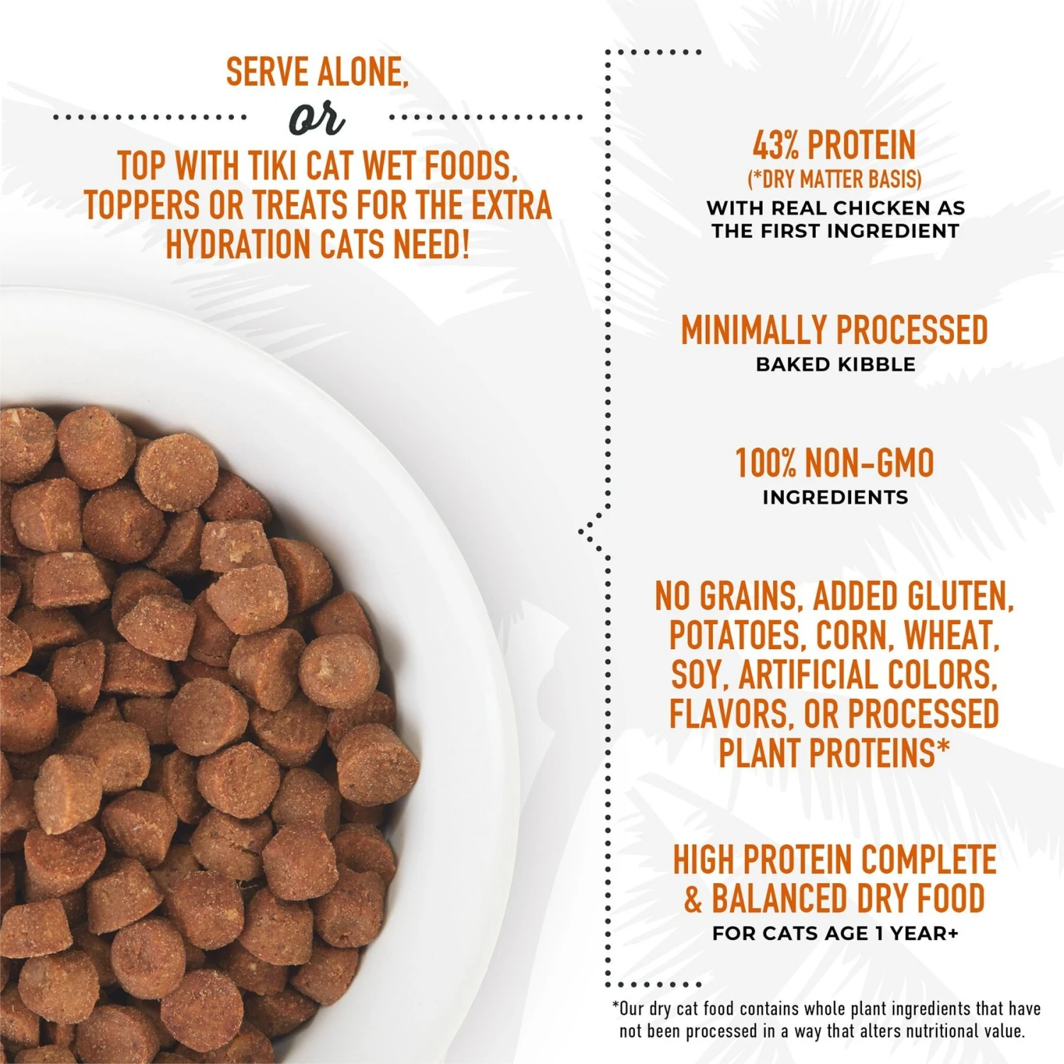 Tiki Cat Born Carnivore Chicken & Egg Grain-Free Dry Cat Food 3 Tiki Cat Born Carnivore Chicken & Egg Grain-Free Dry Cat Food - Image 3