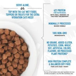 Tiki Cat Born Carnivore Herring & Salmon Grain-Free Dry Cat Food -Farmina Pet Shop 239942 PT2. AC SS1800 V1702938068