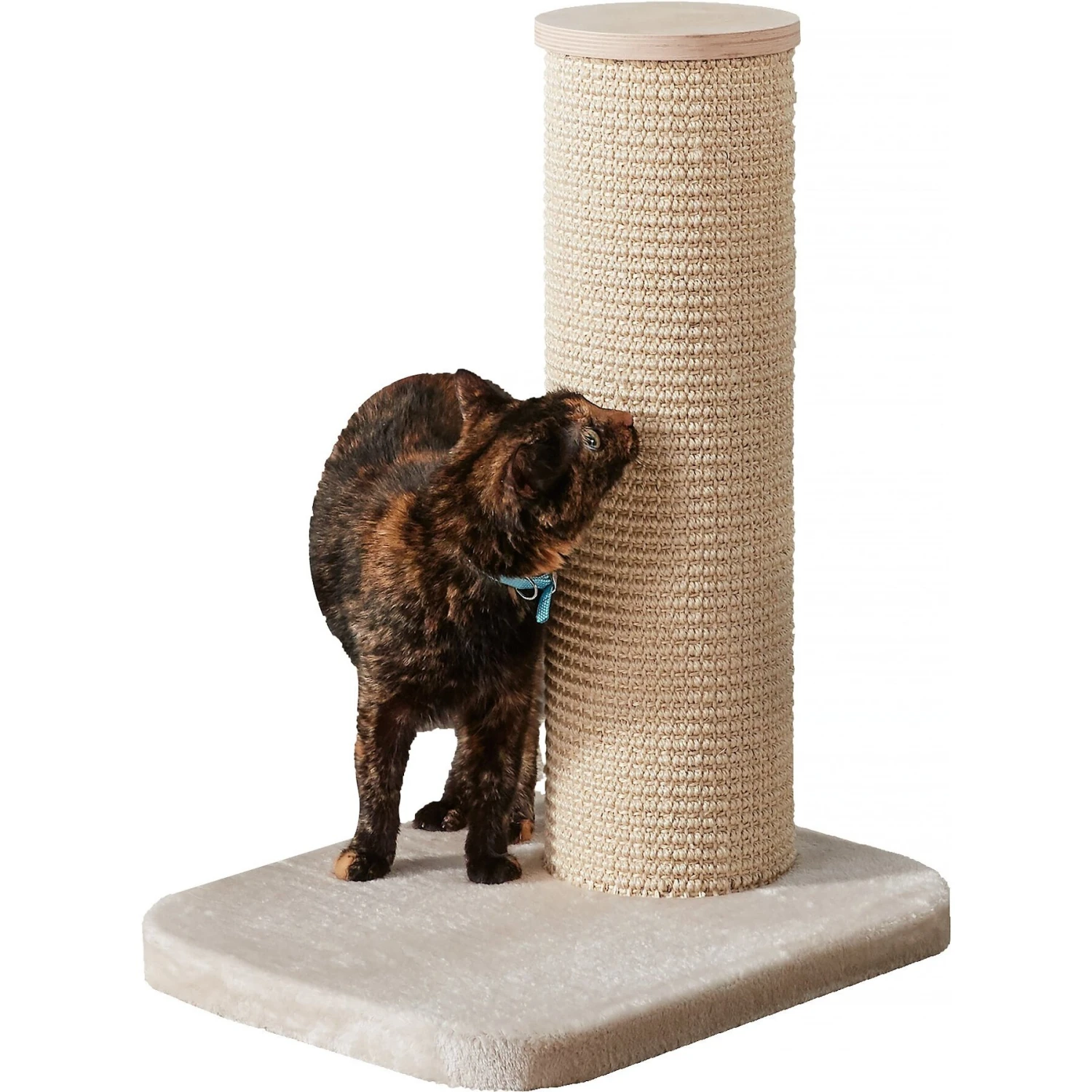 Two By Two City Cat Deluxe European 24-in Faux-Fur Cat Scratching Post 3 Two By Two City Cat Deluxe European 24-in Faux-Fur Cat Scratching Post - Image 3