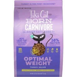Tiki Cat Born Carnivore Light Turkey Recipe Adult Dry Cat Food, 2.8-lb Bag
