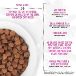 Tiki Cat Born Carnivore Deboned Chicken & Egg Recipe Dry Kitten Food, 2.8-lb Bag -Farmina Pet Shop 259092 PT2. AC SS1800 V1702938313