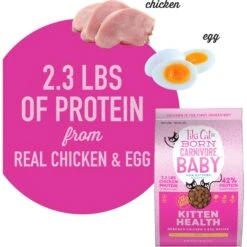 Tiki Cat Born Carnivore Deboned Chicken & Egg Recipe Dry Kitten Food, 2.8-lb Bag -Farmina Pet Shop 259092 PT3. AC SS1800 V1702938313