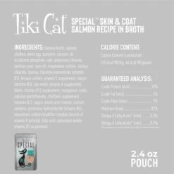 Tiki Cat Special Function Formula Skin & Coat Salmon Recipe In Broth Wet Cat Food, 2.4-oz, Case Of 12 -Farmina Pet Shop 259098 PT3. AC SS1800 V1703800122