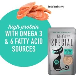 Tiki Cat Special Function Formula Skin & Coat Salmon Recipe In Broth Wet Cat Food, 2.4-oz, Case Of 12 -Farmina Pet Shop 259098 PT5. AC SS1800 V1703800127