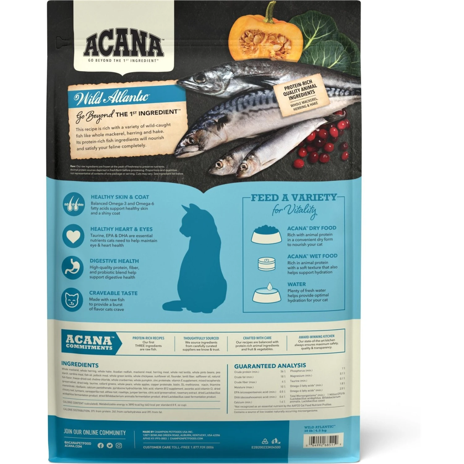 ACANA Wild Atlantic Grain-Free Dry Cat Food 3 ACANA Wild Atlantic Grain-Free Dry Cat Food - Image 3