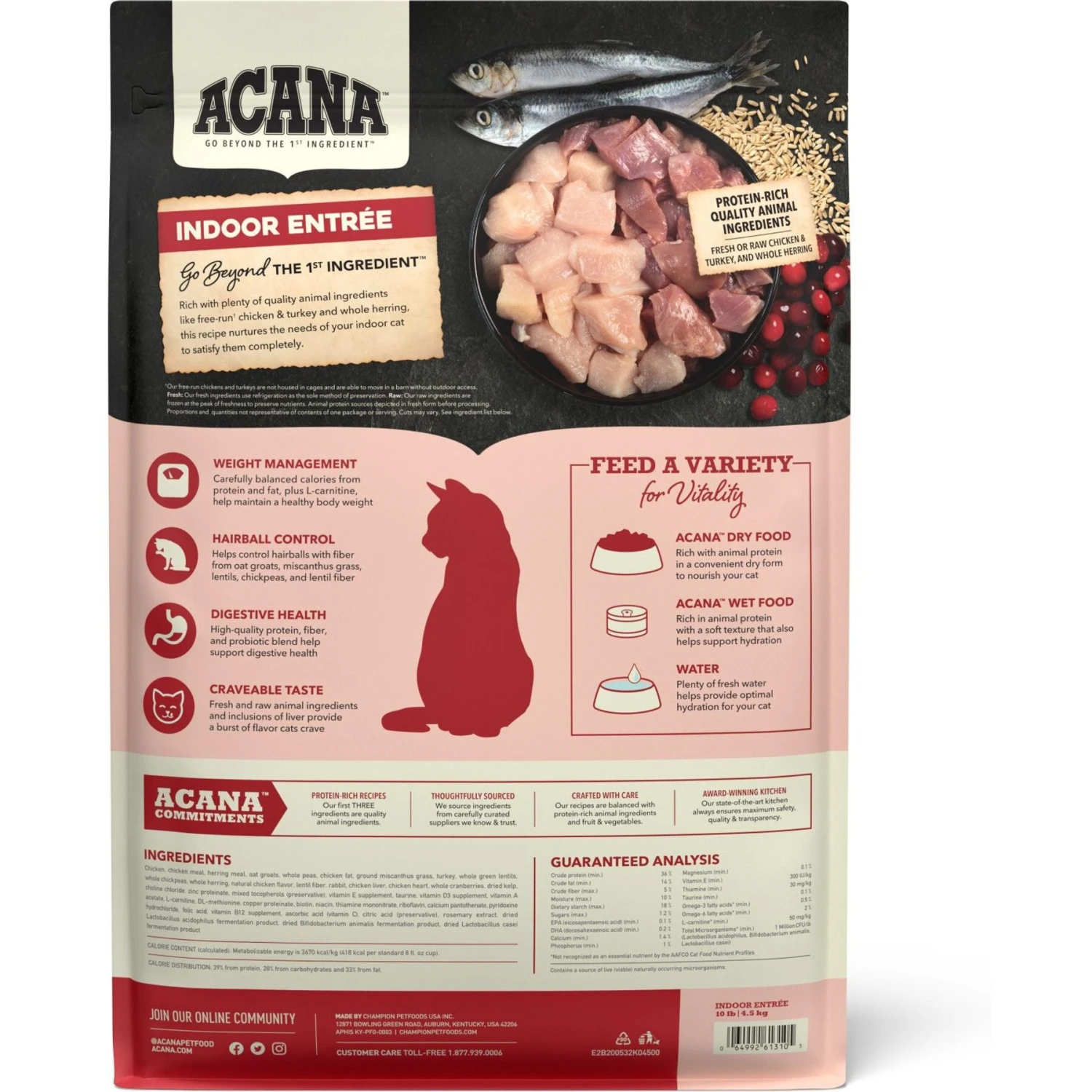 ACANA Indoor Entrée Adult Dry Cat Food 2 ACANA Indoor Entrée Adult Dry Cat Food - Image 2