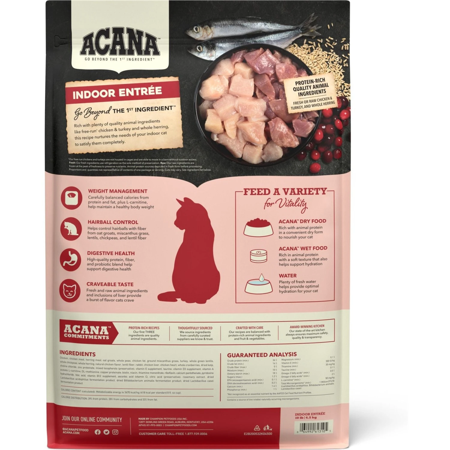 ACANA Indoor Entrée Adult Dry Cat Food 3 ACANA Indoor Entrée Adult Dry Cat Food - Image 3