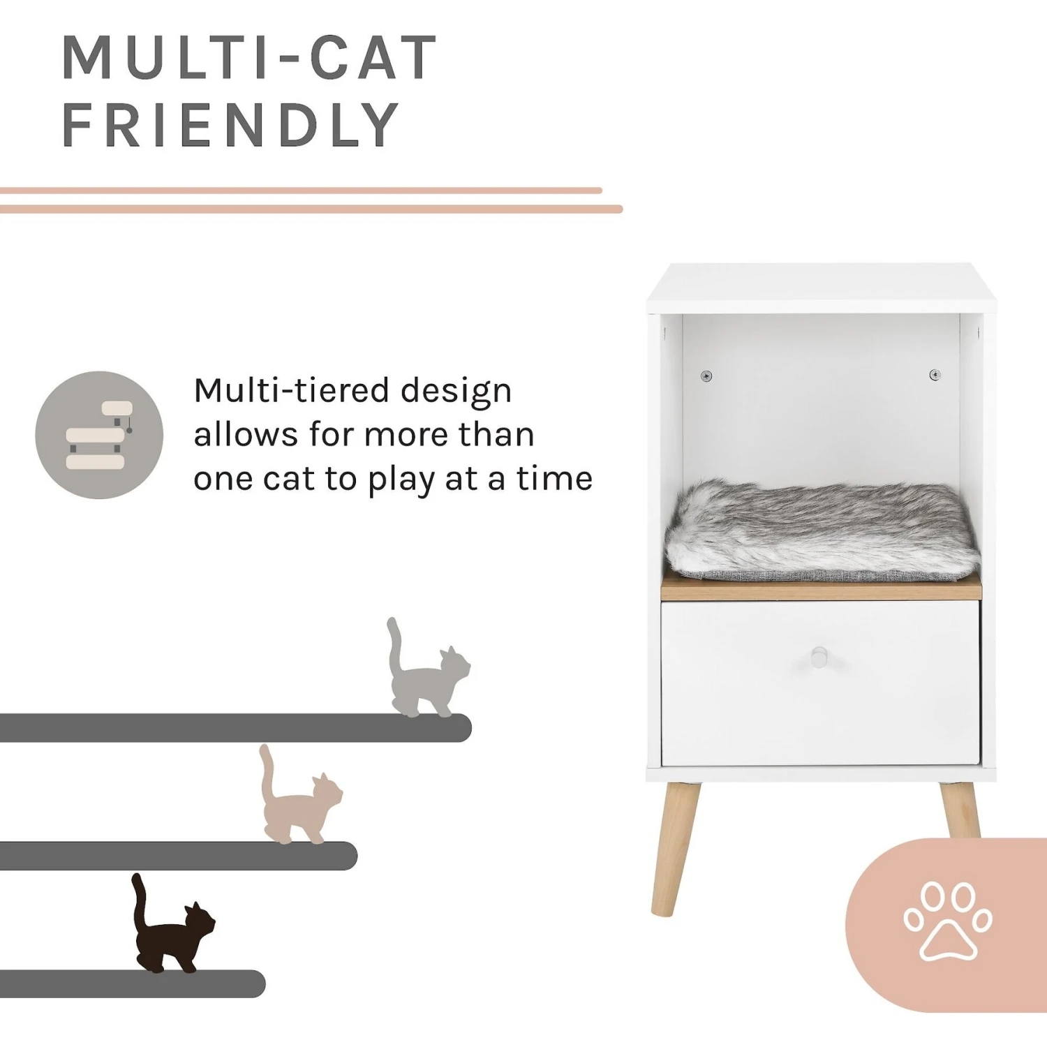 Sam's Pets Becky 28-in Single Rest Cat Tree 4 Sam's Pets Becky 28-in Single Rest Cat Tree - Image 4