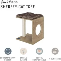 Sam's Pets Sheree 17-in Cat Tree -Farmina Pet Shop 261889 PT2. AC SS1800 V1635094913