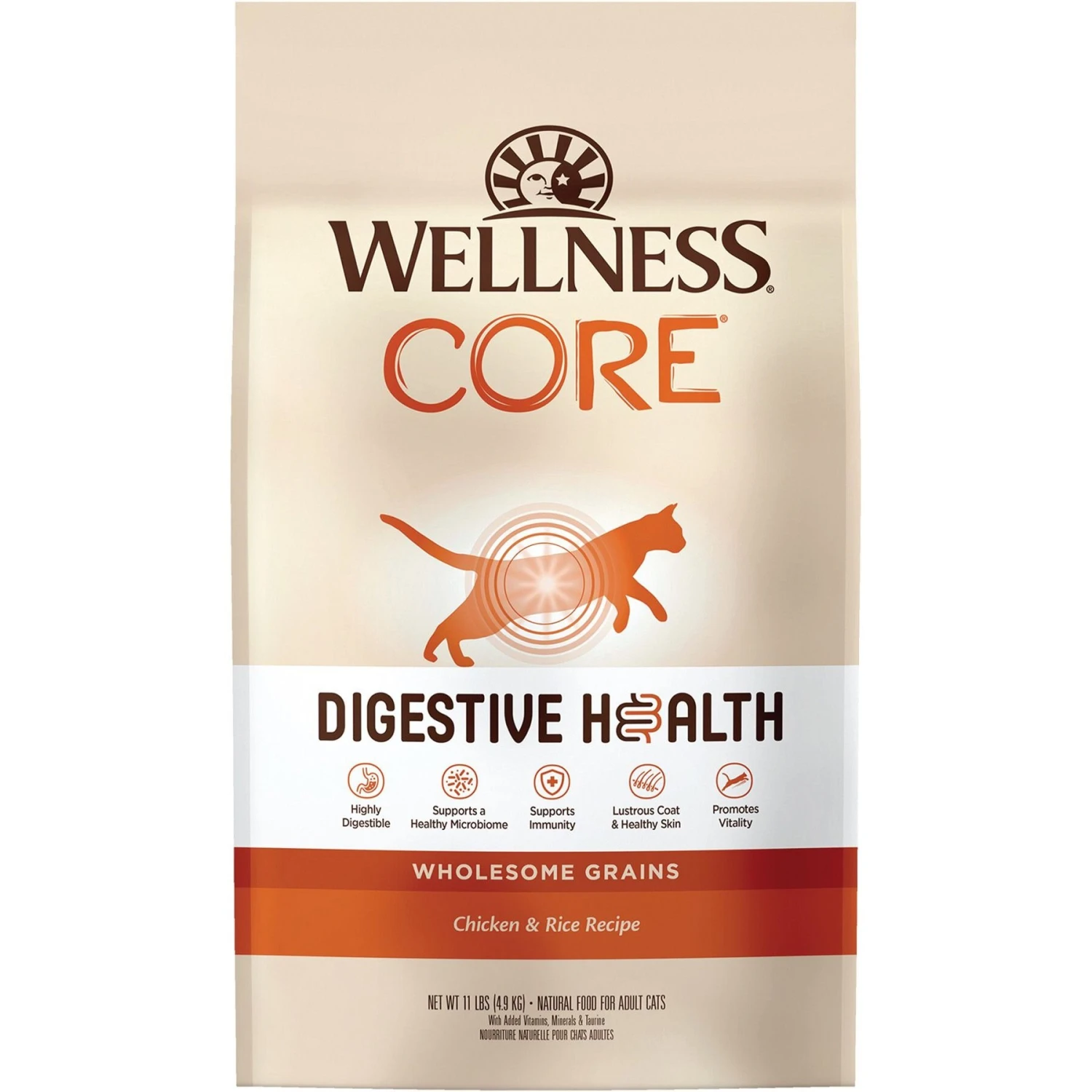 Wellness CORE Digestive Health Wholesome Grains Chicken & Rice Recipe Dry Cat Food 1 Wellness CORE Digestive Health Wholesome Grains Chicken & Rice Recipe Dry Cat Food
