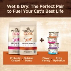 Wellness CORE Digestive Health Wholesome Grains Chicken & Rice Recipe Dry Cat Food 17 Wellness CORE Digestive Health Wholesome Grains Chicken & Rice Recipe Dry Cat Food -Farmina Pet Shop 264891 PT8. AC SS1800 V1608686276