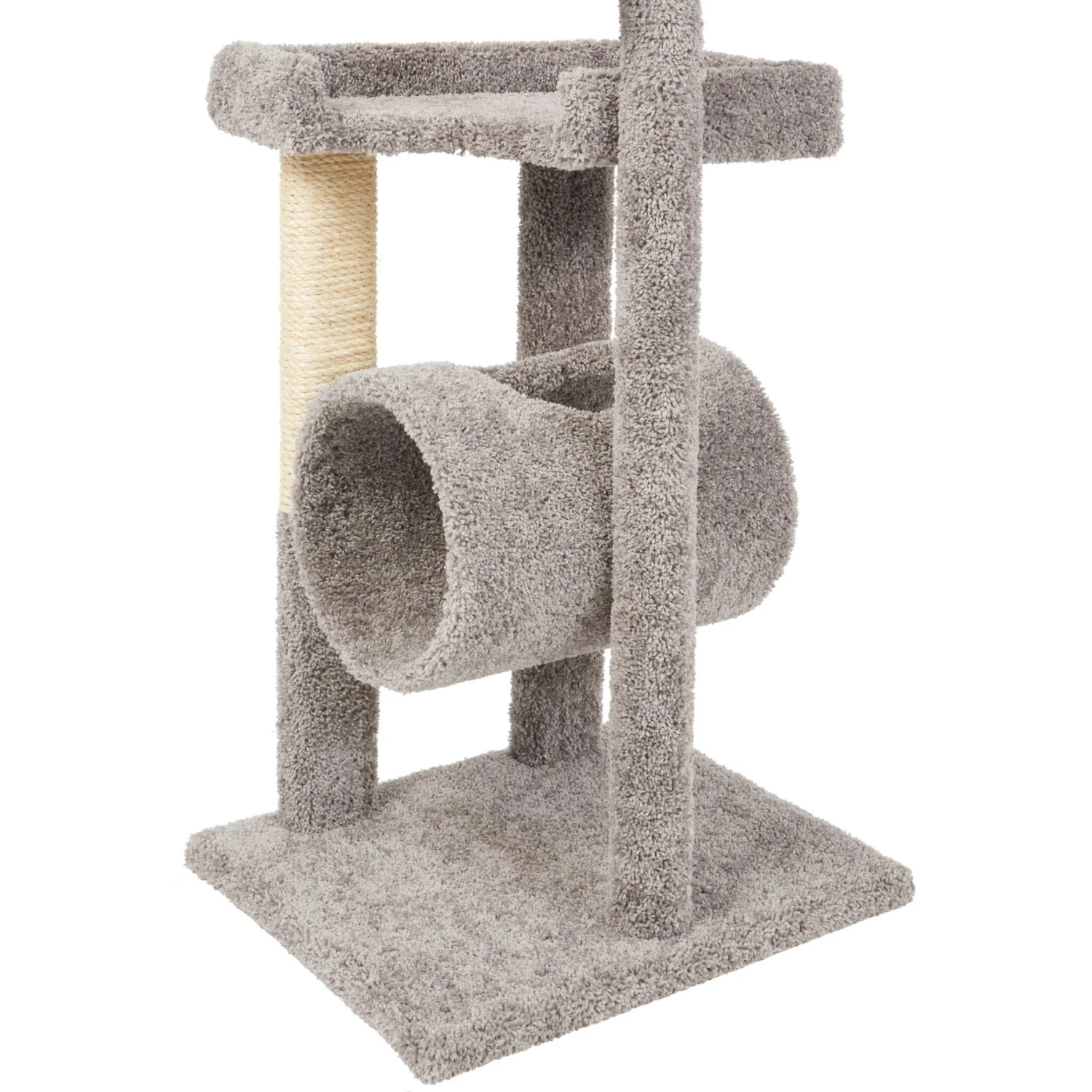 Frisco 54-in Real Carpet Cat Tree With Tunnel And Square Perches 4 Frisco 54-in Real Carpet Cat Tree With Tunnel And Square Perches - Image 4