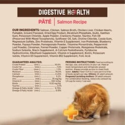 Wellness CORE Digestive Health Salmon Pate Recipe Grain-Free Wet Cat Food, 3-oz, Case Of 12 & Wellness CORE Digestive Health Wholesome Grains Salmon & Rice Recipe Dry Cat Food -Farmina Pet Shop 290196 PT6. AC SS1800 V1620088957