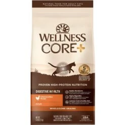 Wellness CORE Digestive Health Chicken Pate Recipe Grain-Free Wet Cat Food, 3-oz, Case Of 12 & Wellness CORE Digestive Health Wholesome Grains Chicken & Rice Recipe Dry Cat Food 12 Wellness CORE Digestive Health Chicken Pate Recipe Grain-Free Wet Cat Food, 3-oz, Case Of 12 & Wellness CORE Digestive Health Wholesome Grains Chicken & Rice Recipe Dry Cat Food -Farmina Pet Shop 290202 PT5. AC SS1800 V1620079346