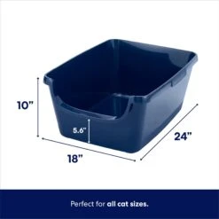 Frisco High Sided Cat Litter Box, Extra Large & World's Best Multi-Cat Unscented Clumping Corn Cat Litter -Farmina Pet Shop 293046 PT2. AC SS1800 V1619998947