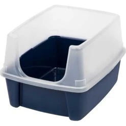 Frisco Plastic Litter Scooper With Caddy & IRIS USA Open Top Litter Box With Scatter Shield -Farmina Pet Shop 298166 PT3. AC SS1800 V1623201749