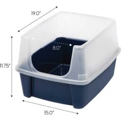 Frisco Plastic Litter Scooper With Caddy & IRIS USA Open Top Litter Box With Scatter Shield -Farmina Pet Shop 298166 PT5. AC SS1800 V1623196667