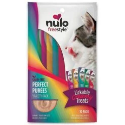Nulo Freestyle Chicken & Cod Recipe Grain-Free Dry Cat & Kitten Food & Nulo Freestyle Perfect Purees Variety Pack Grain-Free Lickable Cat Treats -Farmina Pet Shop 298318 PT4. AC SS1800 V1621288634