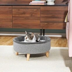 Frisco Modern Round Elevated Cat Bed & Frisco Modern Tunnel Elevated Cat Bed -Farmina Pet Shop 303470 PT4. AC SS1800 V1623068864