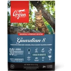 ORIJEN Guardian 8 Free Run Chicken, Wild Caught Salmon & Rabbit Adult Grain-Free Dry Cat Food