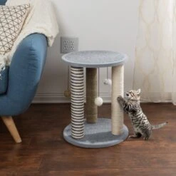 Pet Adobe 19.25-in Polyester Cat Scratching Post With Toys -Farmina Pet Shop 314975 PT3. AC SS1800 V1626390432