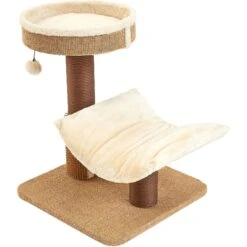 Two By Two The Yaupon 21.5-in Cat Tree & Lounger, Beige -Farmina Pet Shop 316950 PT4. AC SS1800 V1642639592