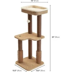 Two By Two The Beech 39-in Cat Tree, Beige -Farmina Pet Shop 316952 PT2. AC SS1800 V1642651000