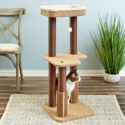 Two By Two The Beech 39-in Cat Tree, Beige -Farmina Pet Shop 316952 PT4. AC SS1800 V1642648589