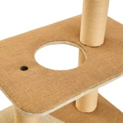 Two By Two The Cottonwood 51-in Cat Tree & Condo, Beige -Farmina Pet Shop 316954 PT5. AC SS1800 V1642641115