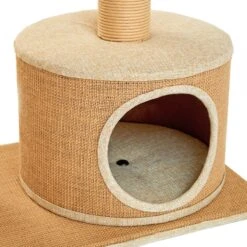 Two By Two The Cottonwood 51-in Cat Tree & Condo, Beige -Farmina Pet Shop 316954 PT7. AC SS1800 V1642639076