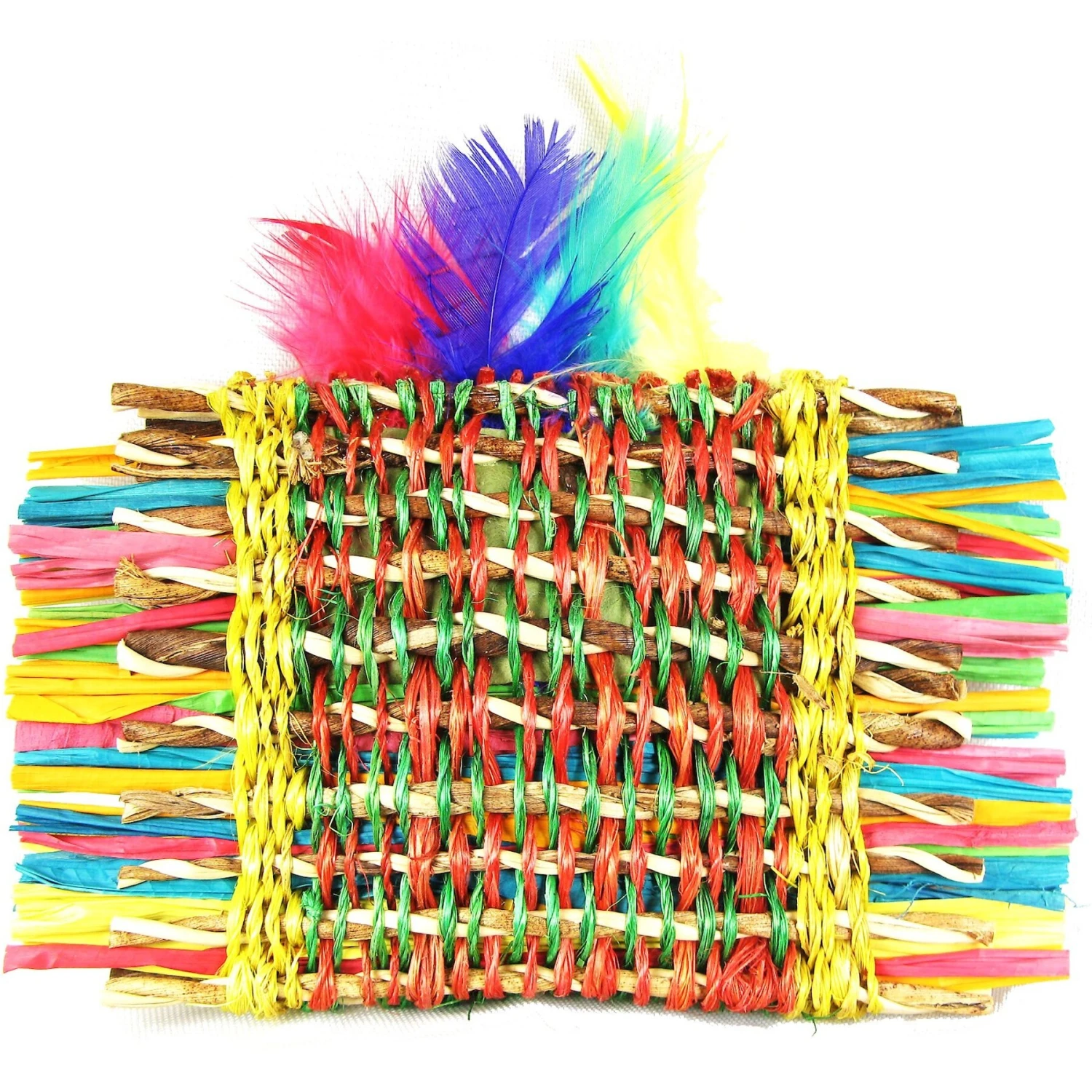 Planet Pleasures Scratch Pillow With Catnip & Feathers Cat Toy 1 Planet Pleasures Scratch Pillow With Catnip & Feathers Cat Toy