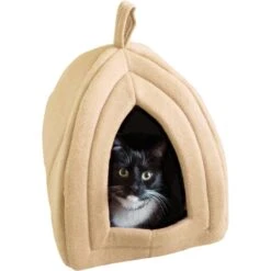 Pet Adobe Soft Enclosed Igloo Cat Bed