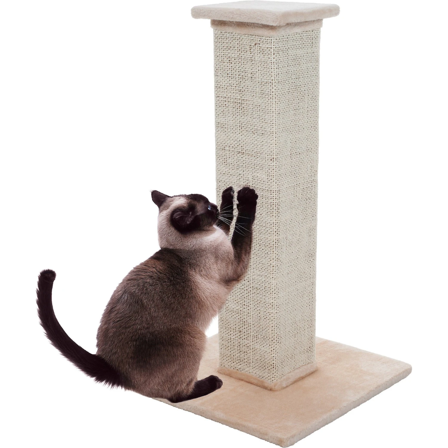 Pet Adobe 10.8-in Sisal & Burlap Cat Scratching Post 1 Pet Adobe 10.8-in Sisal & Burlap Cat Scratching Post