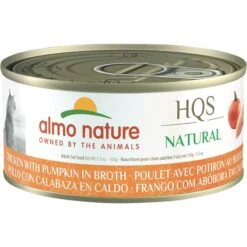 Almo Nature HQS Natural Chicken With Pumpkin In Broth Grain-Free Canned Cat Food