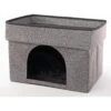 Precious Tails Home Base Rectangular 2-Tier Collapsible Cat Cave