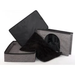 Precious Tails Home Base Rectangular 2-Tier Collapsible Cat Cave -Farmina Pet Shop 366632 PT2. AC SS1800 V1644383201