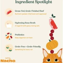 Made By Nacho Grass-Fed, Grain-Finished Beef Recipe Cuts In Gravy With Bone Broth Wet Cat Food -Farmina Pet Shop 369955 PT4. AC SS1800 V1698183399
