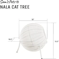 Sam's Pets Nala Wicker Cat Condo -Farmina Pet Shop 373513 PT8. AC SS1800 V1647641185