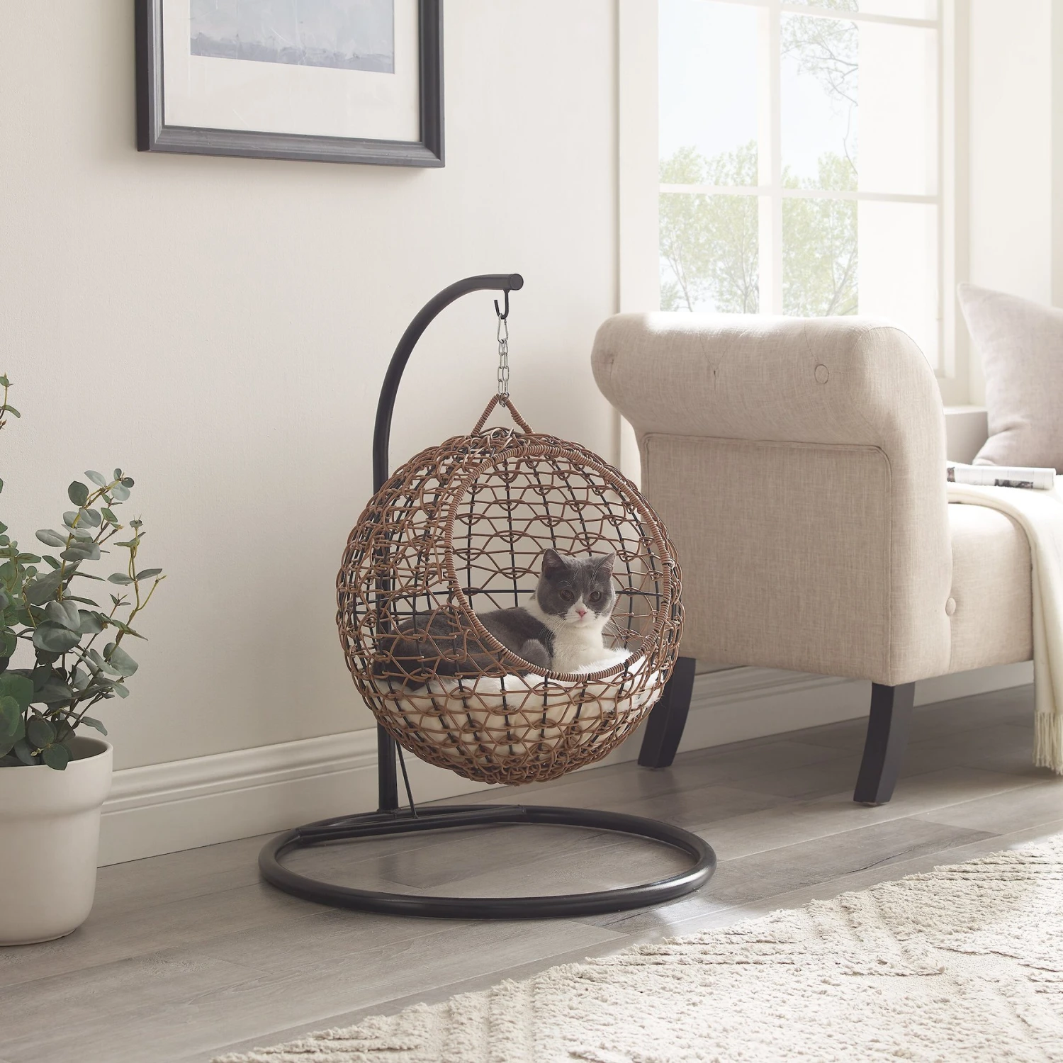 Sam's Pets Nala Hanging Egg Cat Condo 1 Sam's Pets Nala Hanging Egg Cat Condo