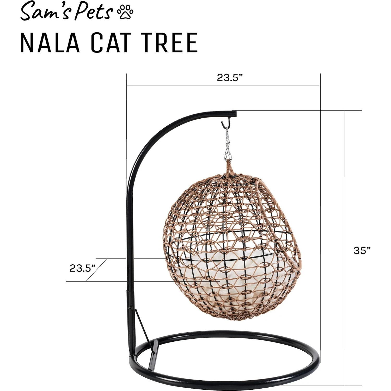 Sam's Pets Nala Hanging Egg Cat Condo 9 Sam's Pets Nala Hanging Egg Cat Condo - Image 9