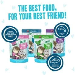Weruva Best Feline Friend Paté Lovers, Aw Yeah! Paté Jamboree! Variety Pack Grain-Free Wet Cat Food, 2.8-oz Pouch, Case Of 12 -Farmina Pet Shop 535326 PT4. AC SS1800 V1657658791