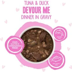 BFF Tuna & Duck Devour Me Dinner In Gravy Wet Cat Food Pouches -Farmina Pet Shop 59063 PT2. AC SS1800 V1644919584