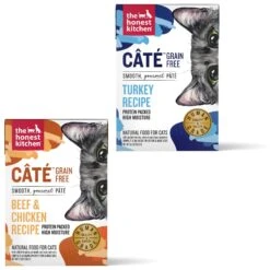 The Honest Kitchen Grain-Free Beef & Chicken Pate Wet Cat Food & The Honest Kitchen Grain-Free Turkey Pate Wet Cat Food