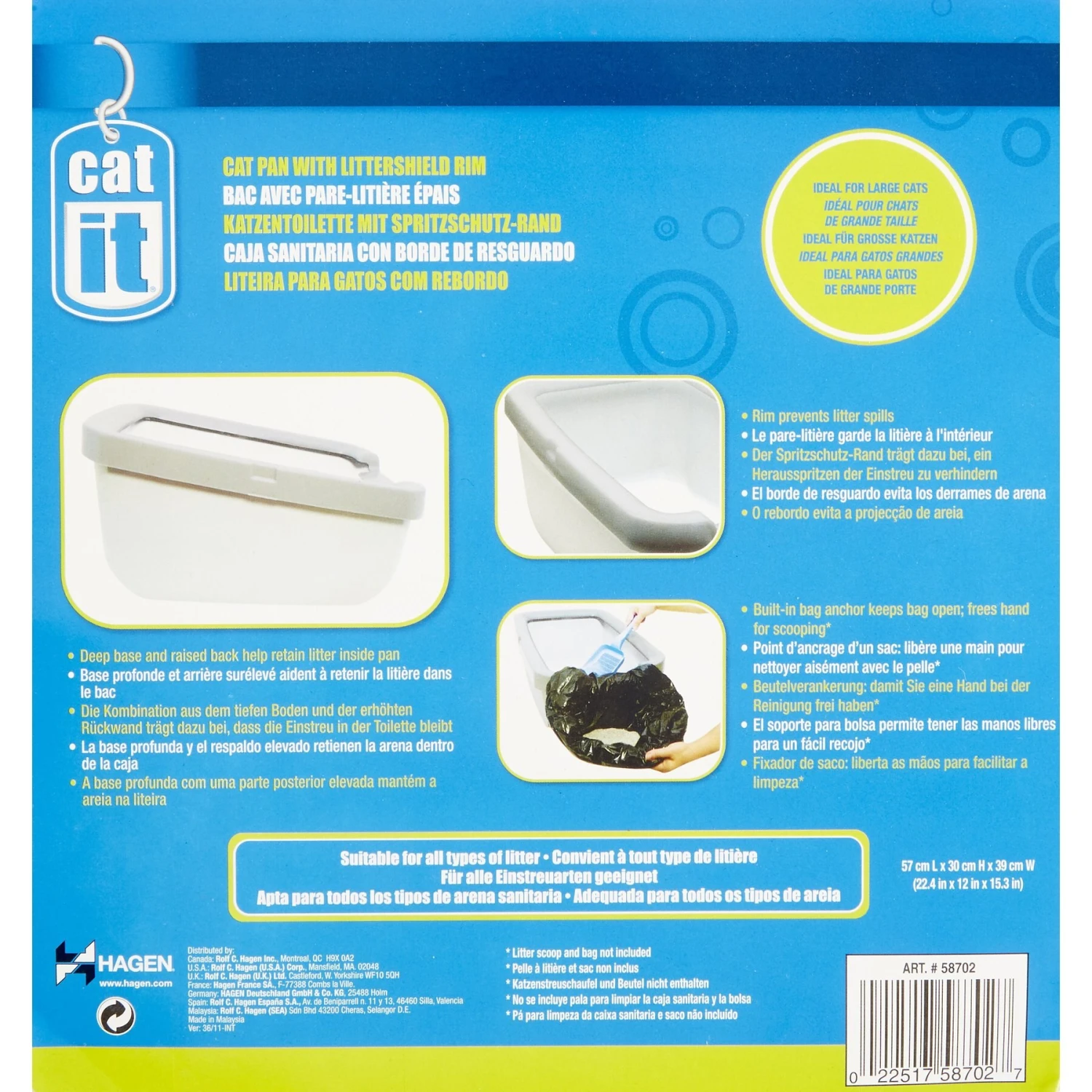 Catit Cat Pan With Rim 5 Catit Cat Pan With Rim - Image 5