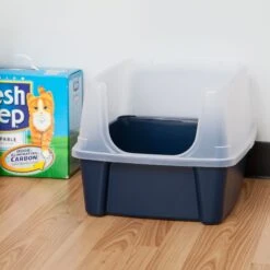 IRIS USA Open Top Litter Box With Scatter Shield -Farmina Pet Shop 65498 PT3. AC SS1800 V1680791882