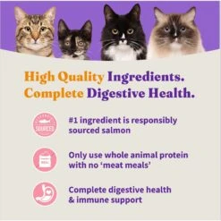 Halo Holistic Indoor Wild-Caught Salmon & Whitefish Recipe Complete Digestive Health & Healthy Weight Support Grain-Free Adult Dry Cat Food -Farmina Pet Shop 68219 PT5. AC SS1800 V1676299561