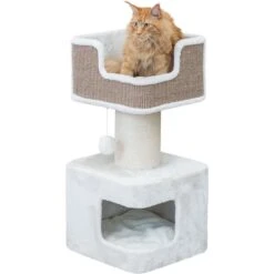 TRIXIE Ava Cat Scratching Post, XX-Large, Brown/White -Farmina Pet Shop 701422 PT2. AC SS1800 V1668544964