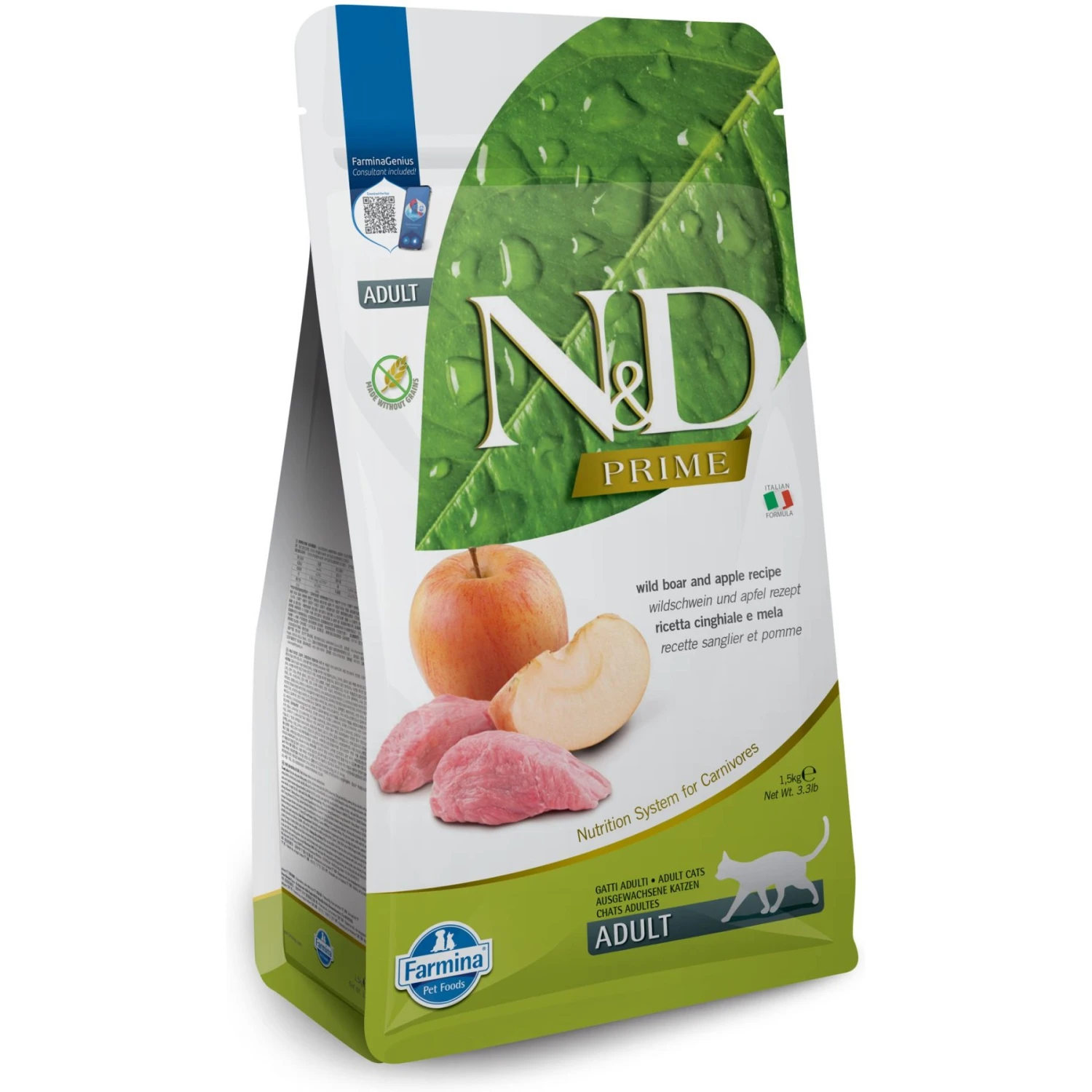 Farmina Natural & Delicious Wild Boar Grain-Free Formula Dry Cat Food 1 Farmina Natural & Delicious Wild Boar Grain-Free Formula Dry Cat Food