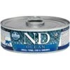 Farmina N&D Ocean Tuna, Cod & Shrimp Grain-Free Wet Cat Food, 2.46-oz Can, Case Of 24