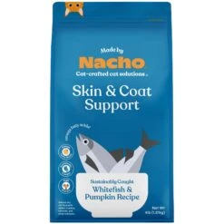 Made By Nacho Skin & Coat Support Sustainably Caught Whitefish & Pumpkin Recipe Dry Cat Food